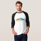 Louisville Pride Mannen Raglan T-Shirt (Voorkant volledig)