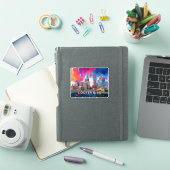 Louisville Skyline Abstracte kunst Sticker (iPad Cover)
