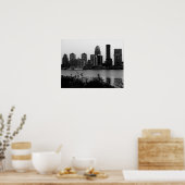 Louisville Skyline Black & White Print (Keuken)