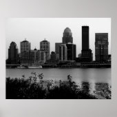 Louisville Skyline Black & White Print (Voorkant)