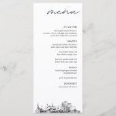 Louisville Skyline bruiloft diner menu (Voorkant)
