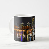 Louisville Skyline Coffee Mok met Fleur de Lis (Voorkant links)