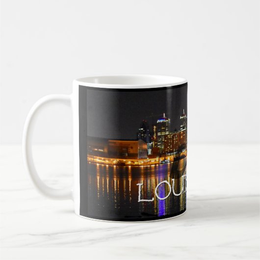Louisville Skyline Coffee Mok met Fleur de Lis (Links)