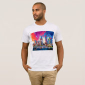 Louisville Skyline Graffiti Art T-shirt (Voorkant volledig)
