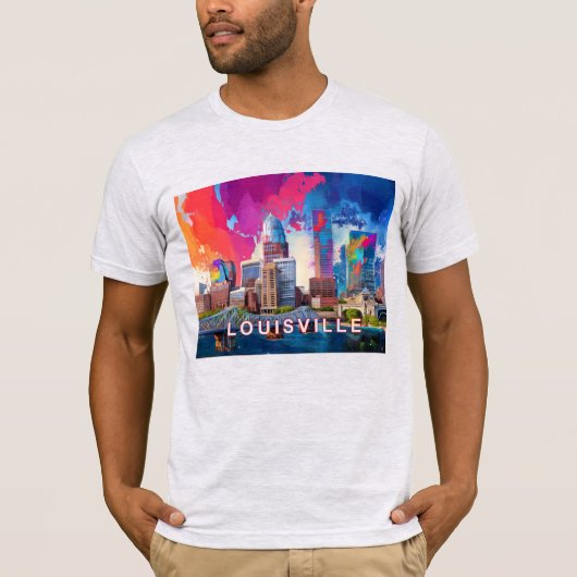 Louisville Skyline Graffiti Art T-shirt (Voorkant)