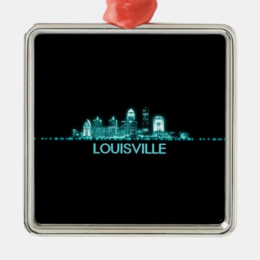 Louisville Skyline Metalen Ornament (Voorkant)