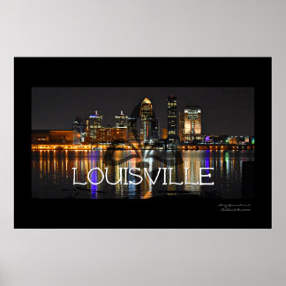 Louisville Skyline Poster met Fleur de Lis