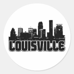 Louisville Skyline Ronde Sticker