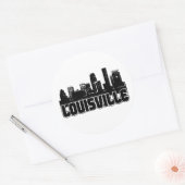 Louisville Skyline Ronde Sticker (Envelop)