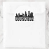 Louisville Skyline Ronde Sticker (Tas)