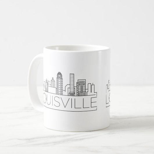 Louisville Stylized Skyline Koffiemok (Voorkant links)