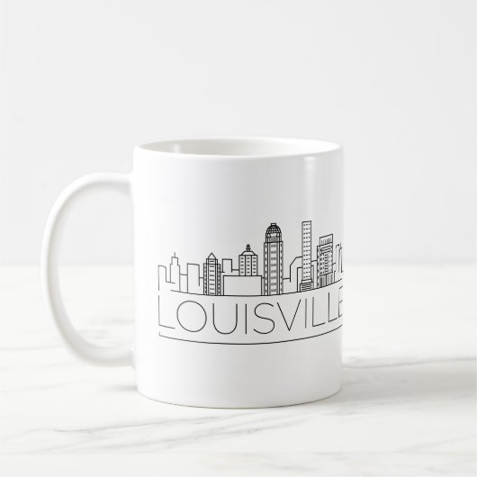 Louisville Stylized Skyline Koffiemok (Links)