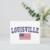Louisville US Flag Briefkaart (Staand voorkant)