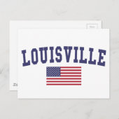 Louisville US Flag Briefkaart (Voorkant / Achterkant)