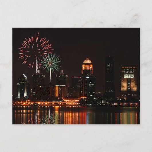 Louisville vuurwerk briefkaart (Voorkant)