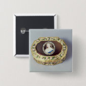 Louix XV ovaal snuff box Vierkante Button 5,1 Cm (Voorkant /achterkant)