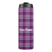 Loulou en Trendy Pink Plaid  Tumbler Thermosbeker (Voorkant)