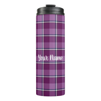 Loulou en Trendy Pink Plaid  Tumbler Thermosbeker