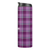 Loulou en Trendy Pink Plaid  Tumbler Thermosbeker (Geroteerd rechts)