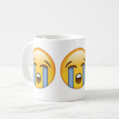 Louly Crying Face Emoji Koffiemok (Voorkant links)
