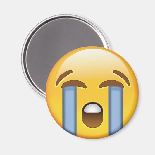 Louly Crying Face Emoji Magneet (Voorkant / Achterkant)