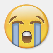 Louly Crying Face Emoji Magneet (Voorkant)