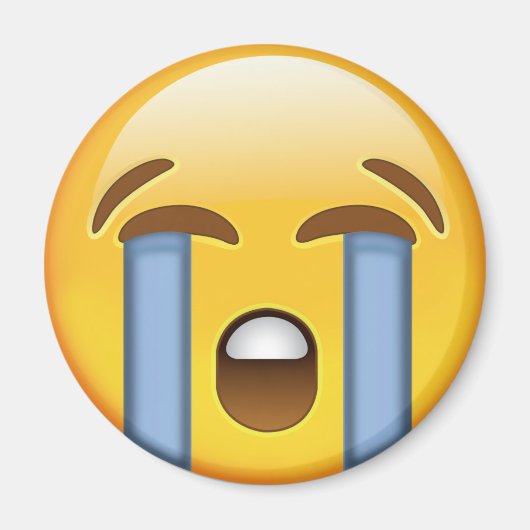Louly Crying Face Emoji Magneet (Voorkant)