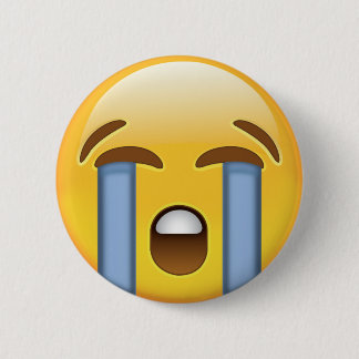Louly Crying Face Emoji Ronde Button 5,7 Cm