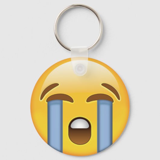 Louly Crying Face Emoji Sleutelhanger (Voorkant)