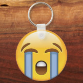 Louly Crying Face Emoji Sleutelhanger (Voorkant)