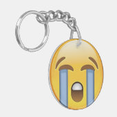 Louly Crying Face Emoji Sleutelhanger (Voorkant Links)