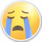 Louly Crying Face Emoji Sticker (Voorkant)