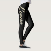 Louna white gold Handwriting Hose Leggings (Rechts)