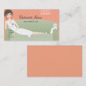 Lounch op de bank met Kat Visitekaartje (Voorkant / Achterkant)