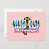 loundebord voor retro alley cats briefkaart (Voorkant / Achterkant)