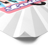 loundebord voor retro alley cats poster (Hoek)