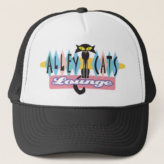 loundebord voor retro alley cats trucker pet (Voorkant)