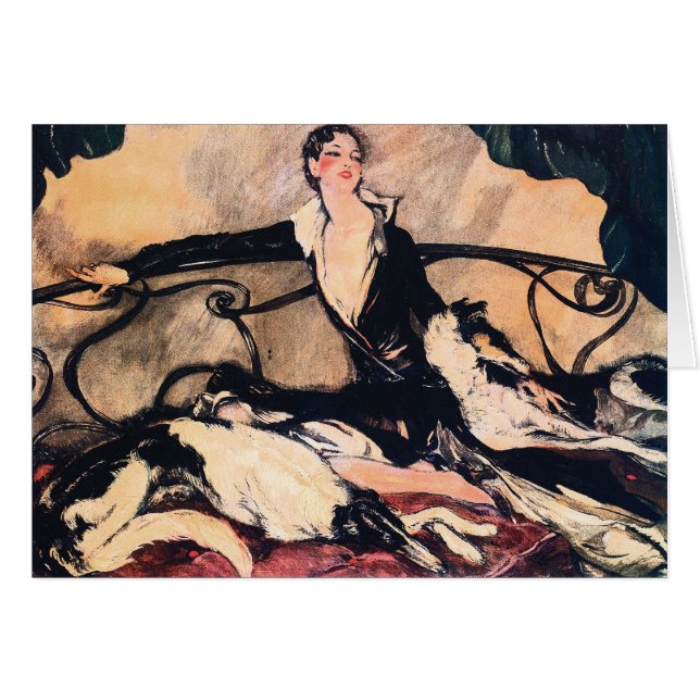 Loung met Borzoi (Voorkant Horizontaal)