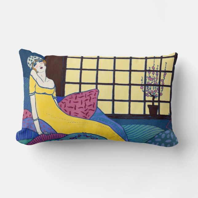 Loung op haar Kussens (Voorkant)