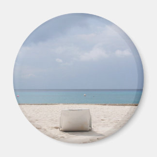 Lounge aan het strand in Cozumel Magnet