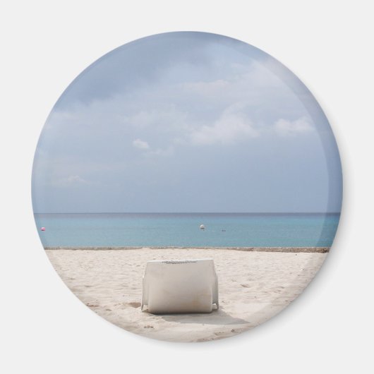 Lounge aan het strand in Cozumel Magnet (Voorkant)