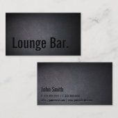 Lounge Bar, minimalistisch gebold tekst elegant do Visitekaartje (Voorkant / Achterkant)