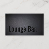 Lounge Bar, minimalistisch gebold tekst elegant do Visitekaartje (Voorkant)