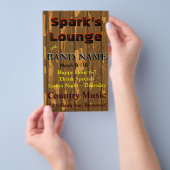 Lounge, Bar Tavern Live Music Flyer (Hand)