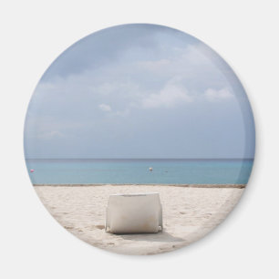 Lounge bij het strand in Cozumel Magnet