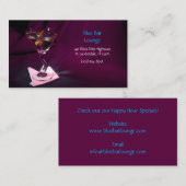 Lounge Blackberry Martini Bar Visitekaartje (Voorkant / Achterkant)