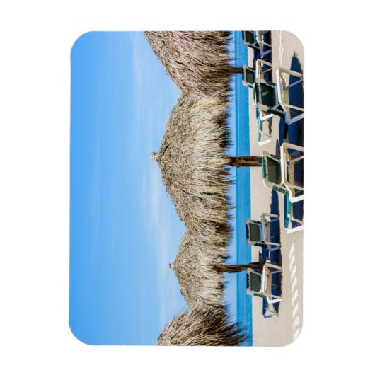 Lounge-carrossen en dergelijke paraplu's op strand magneet (Verticaal)