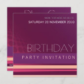 Lounge House Party of Birthday Invitation Kaart (Voorkant / Achterkant)