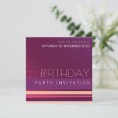 Lounge House Party of Birthday Invitation Kaart (Staand voorkant)