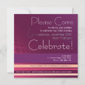 Lounge House Party of Birthday Invitation Kaart (Achterkant)